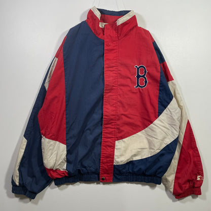 (L) STARTER x BOSTON RED SOX Vintage MLB Nylon Jacket / A0837N