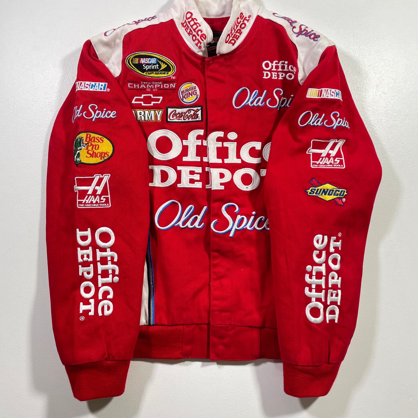 (Boys L) OFFICE DEPOT Vintage Racing Jacket / A0839J