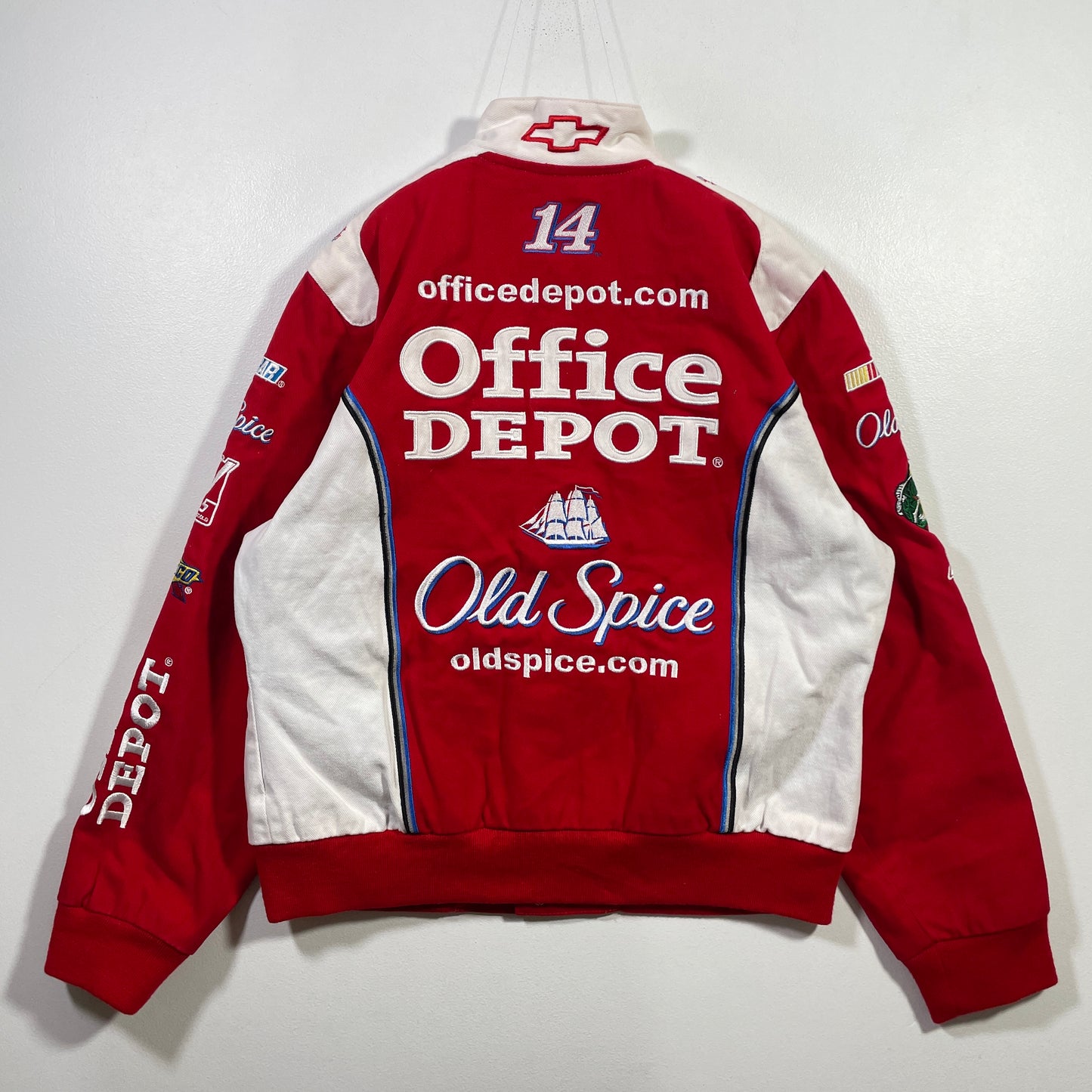 (Boys L) OFFICE DEPOT Vintage Racing Jacket / A0839J