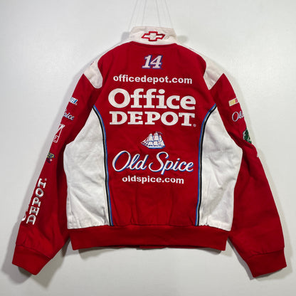 (Boys L) OFFICE DEPOT Vintage Racing Jacket / A0839J