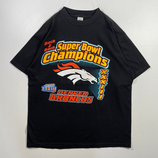 (XL) 90's DENVER BRONCOS Vintage NFL T-Shirt / A0919T