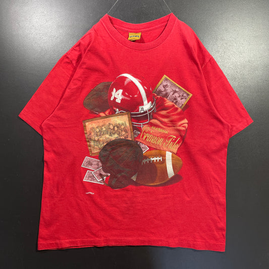 (XL) 90's ALABAMA CRIMSON TIDE Vintage College T-Shirt / A0944T