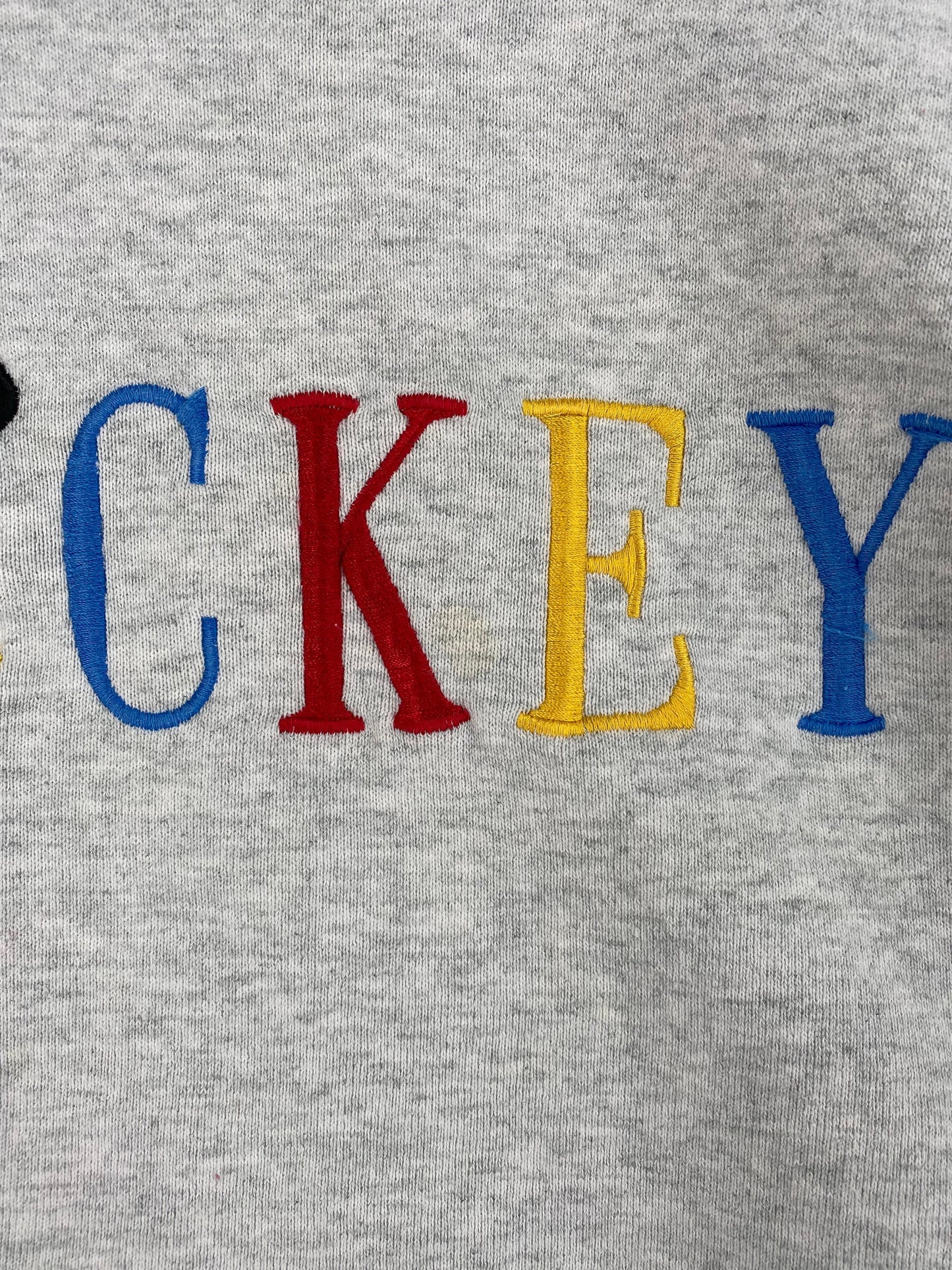 90's DISNEY MICKEY Made in USA Size L Vintage Sweat-Shirt / G4717S