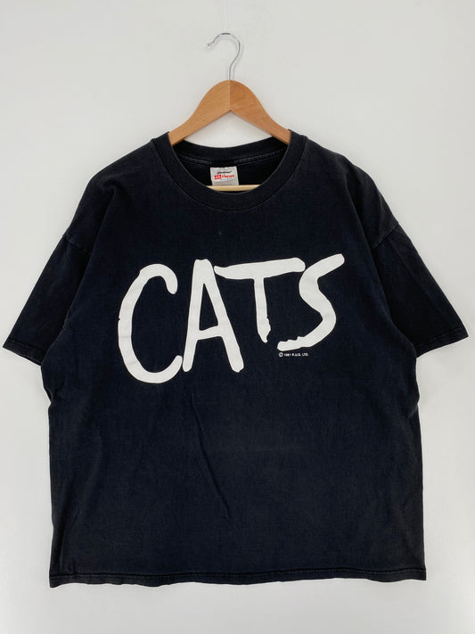 90’s CATS Size XL Vintage T-Shirt / G1689T