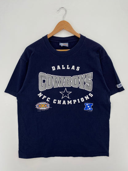1996 DALLAS COWBOYS Made in USA Size L Vintage NFL T-Shirt / F2201T