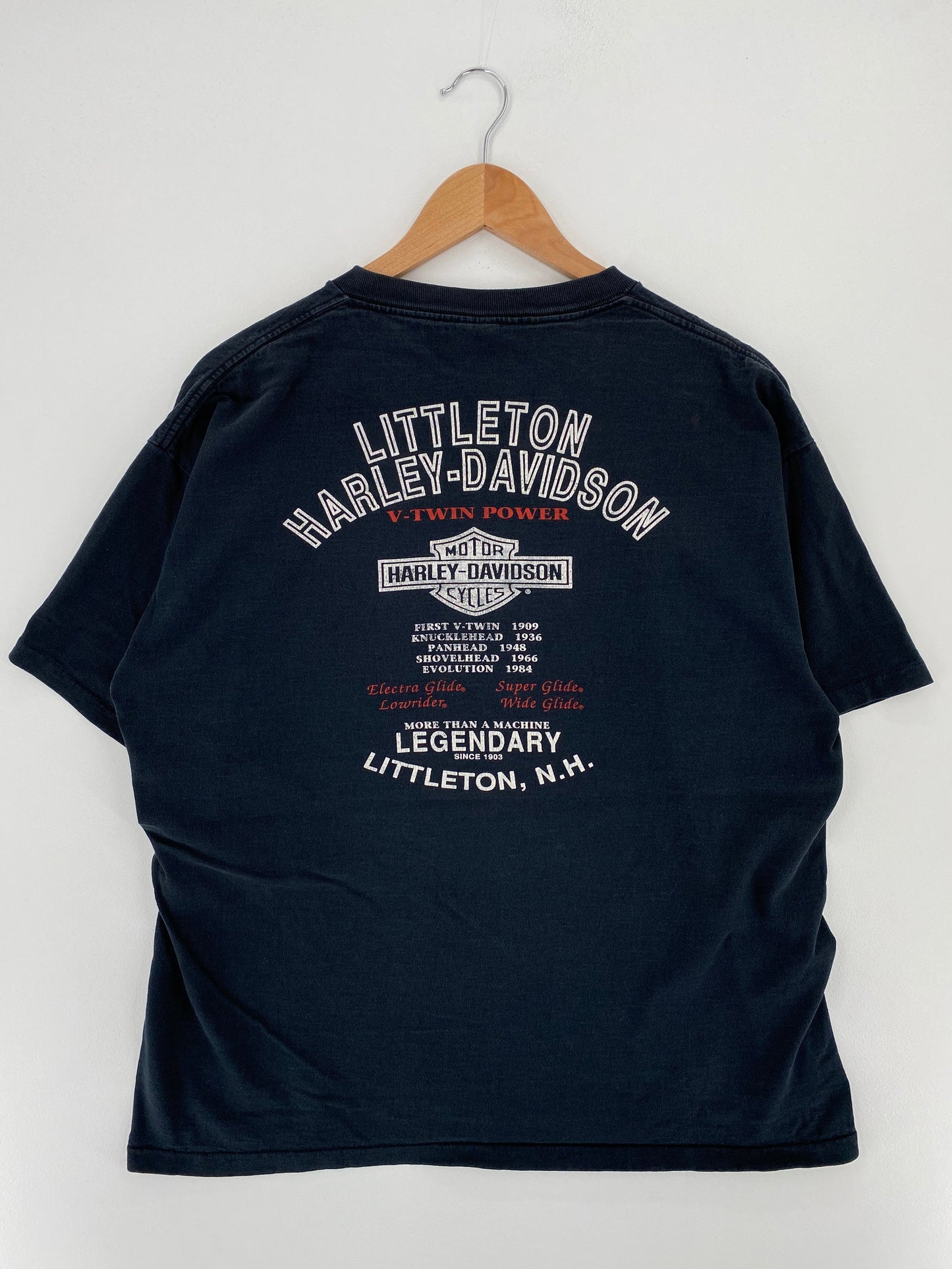 90's HARLEY DAVIDSON Made in USA Size XL Vintage T-Shirts / G563T