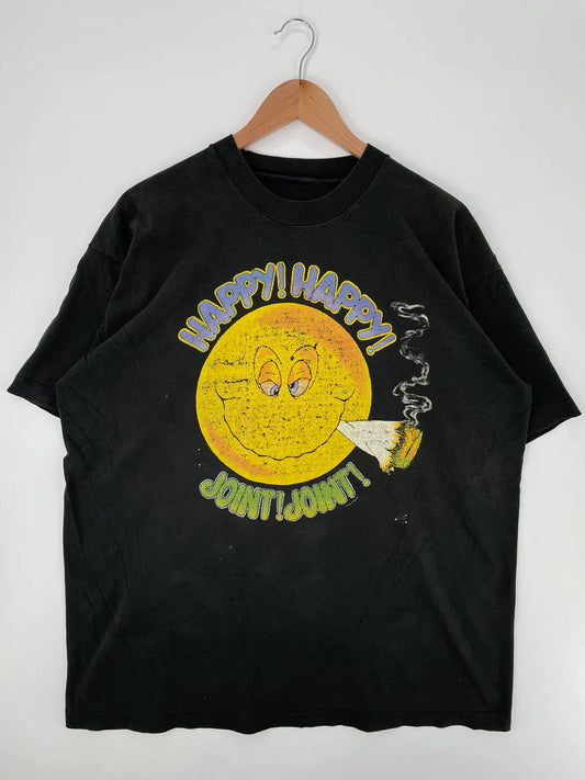 Vintage HAPPY! HAPPY! JOINT! JOINT! Size No Tag(Approx. XL) T-shirts/ E8021T