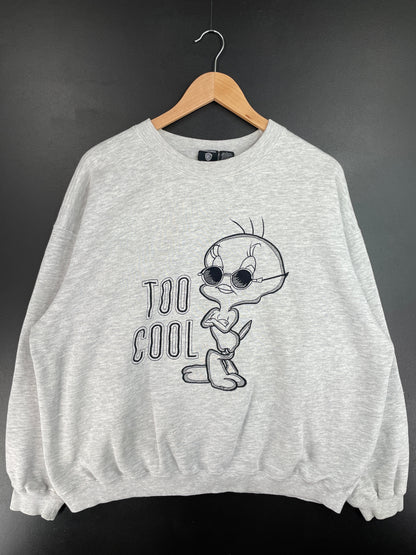 1996 LOONEY TUNES TWEETY Size L Vintage Sweat-shirt / F2790S