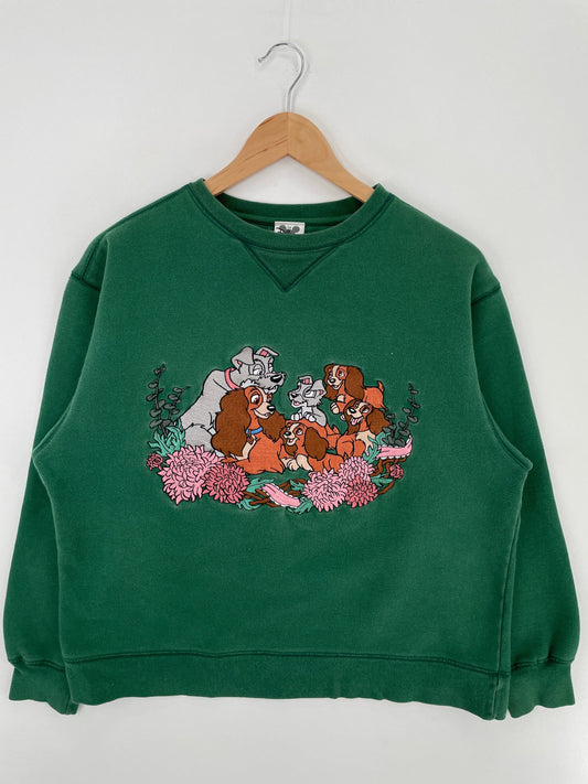 00' DISNEY LADY AND THE TRAMP Size S Vintage Sweat-Shirt / F5091S