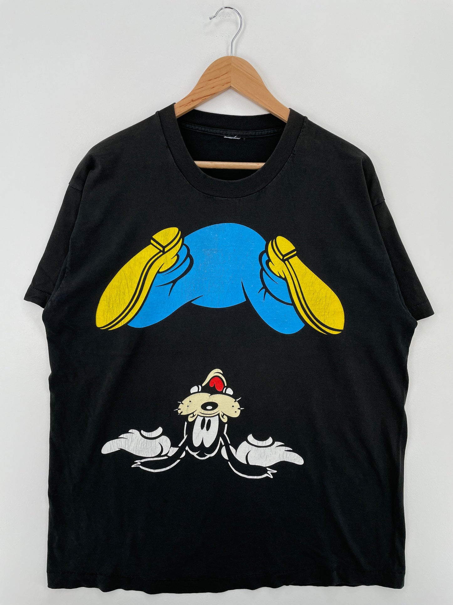 90’s DISNEY GOOFY Size No Tag(Approx.XL) T-shirt / F308T