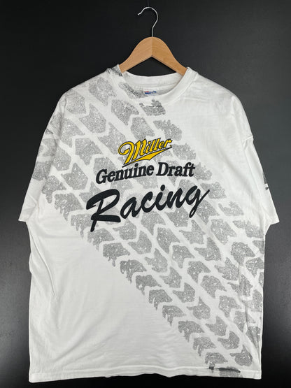 90’s MILLER RACING Size XXL Vintage T-Shirt / G213T