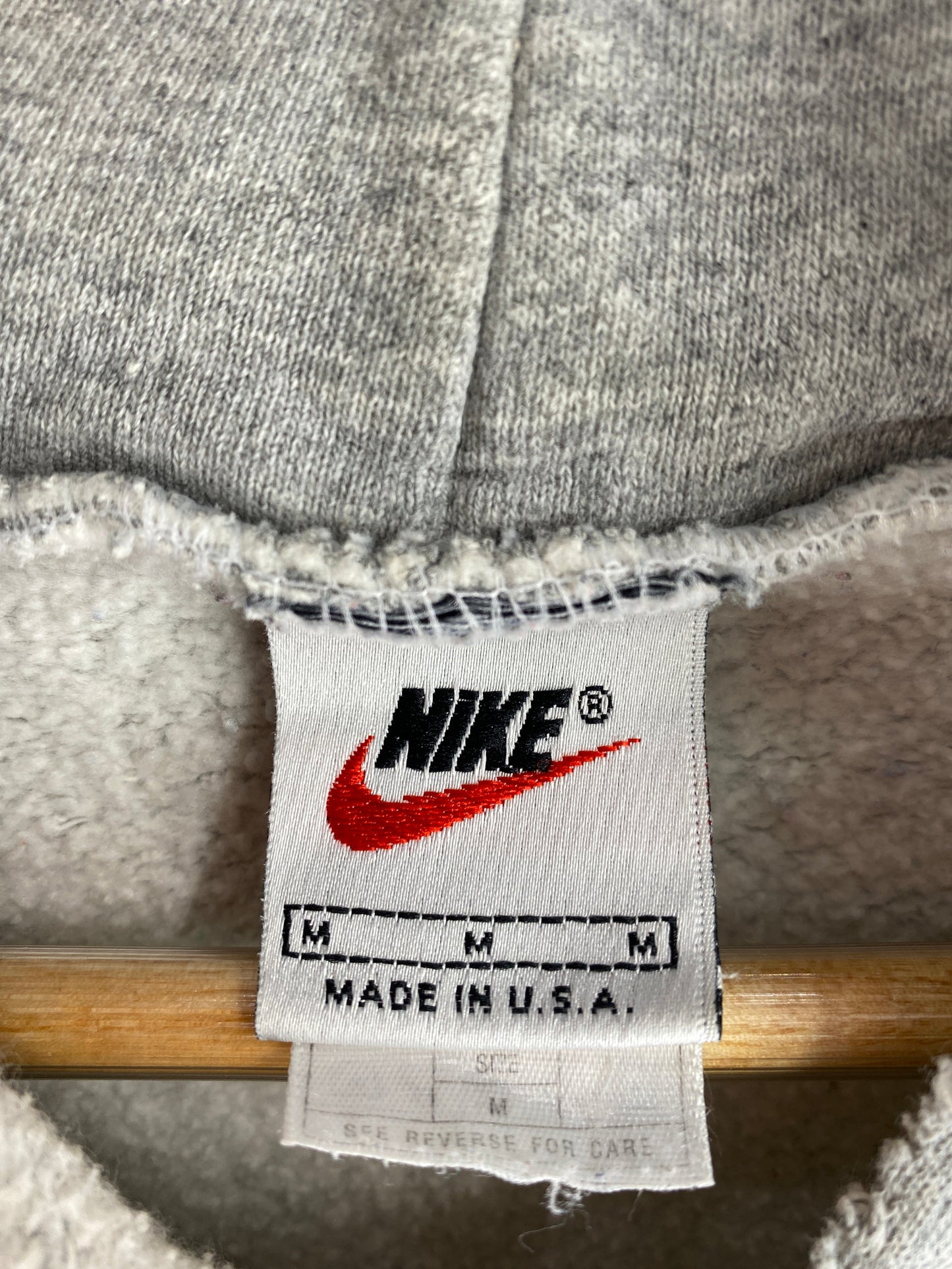 90's NIKE CENTER SWOOSH Made in USA Size XL Vintage Hoodie Sweat-shirt / F9148S
