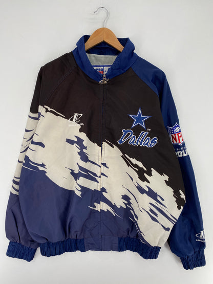 90’s DALLAS COWBOYS Size L Vintage NFL Nylon Jacket / E9059N