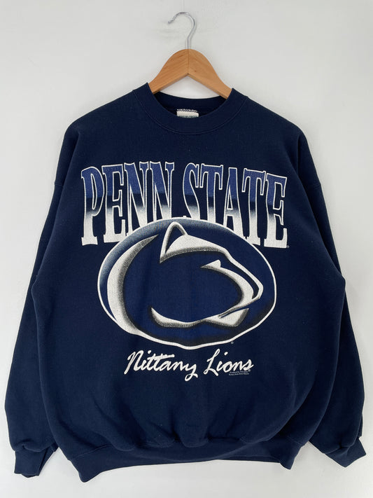 90's PENN STATE Made in USA Size XL Vintage College Sweat-Shirt / F405S