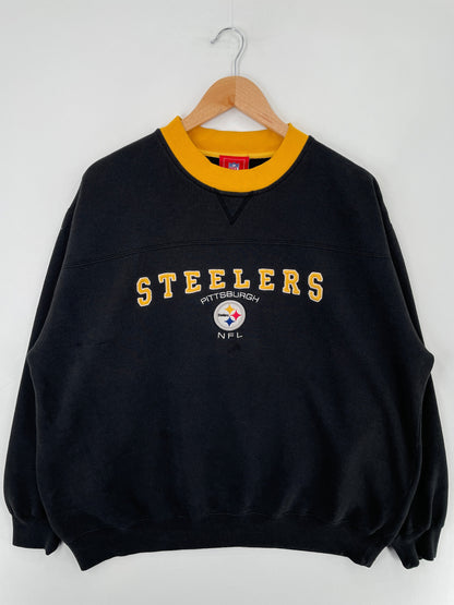 Vintage PITTSBURGH STEELERS Size Approx.XXL NFL Sweat-Shirt / F1819S