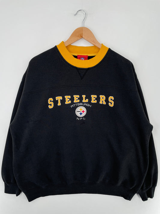 Vintage PITTSBURGH STEELERS Size Approx.XXL NFL Sweat-Shirt / F1819S