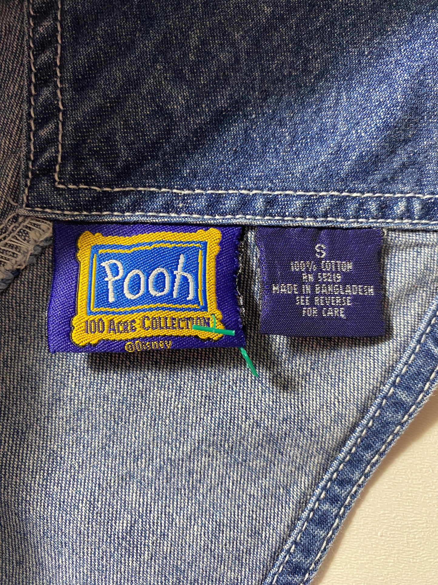 Vintage DISNEY POOH Size S Denim Overall / E8902P