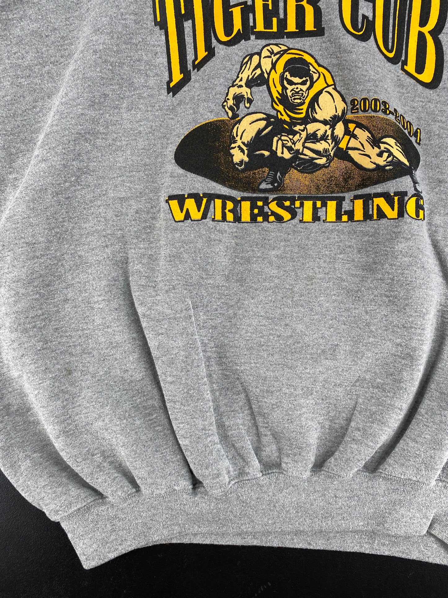 90's NEW LONDON TIGER CUB Size XXL Vintage College Sweat shirt / F6464S