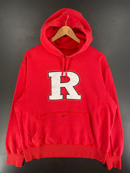 Vintage NIKE x RUTGERS SCARLET KNIGHTS Size L Vintage College Hoodie Sweat Shirt / F232S
