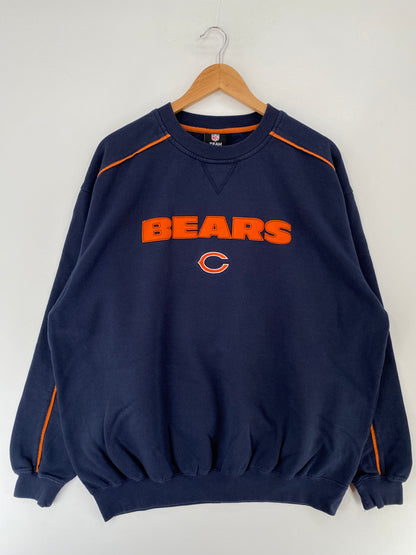 Vintage CHICAGO BEARS Size Approx.XXL Vintage NFL Sweat-Shirt / F271S
