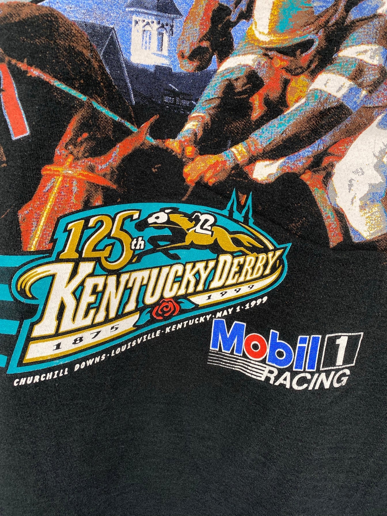 1999/ MOBIL RACING JEREMY MAYFIELD Made in USA Size XXL Vintage Racing T-shirt / G422T