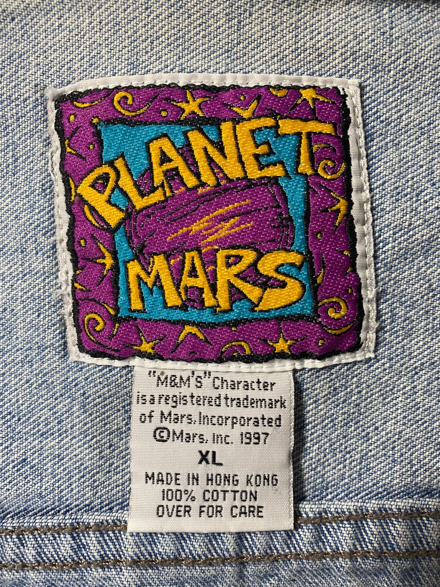 .1997 M&M’S Size XL Denim Jacket / F4814J