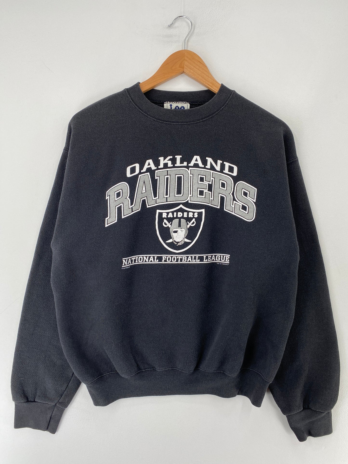 1998 OAKLAND RAIDERS Made in USA Size XL Vintage NFL Sweat-shirt / F4S