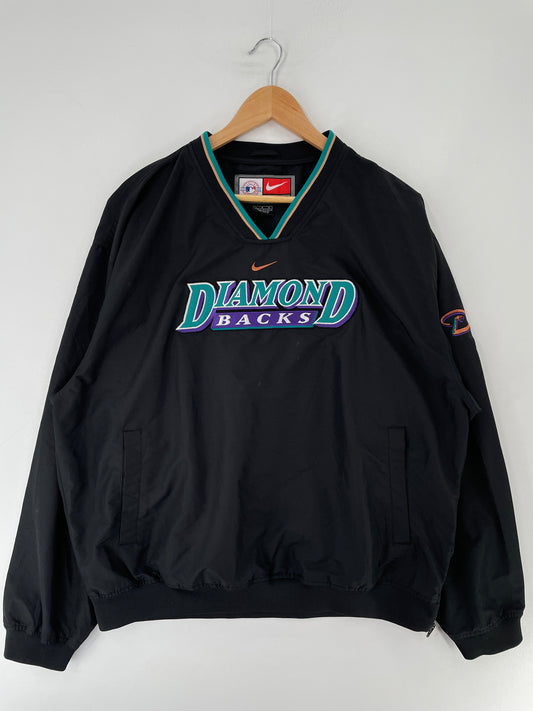 00' NIKE x ARIZONA DIAMONDBACKS Size L Vintage MLB Nylon Jacket / F518N
