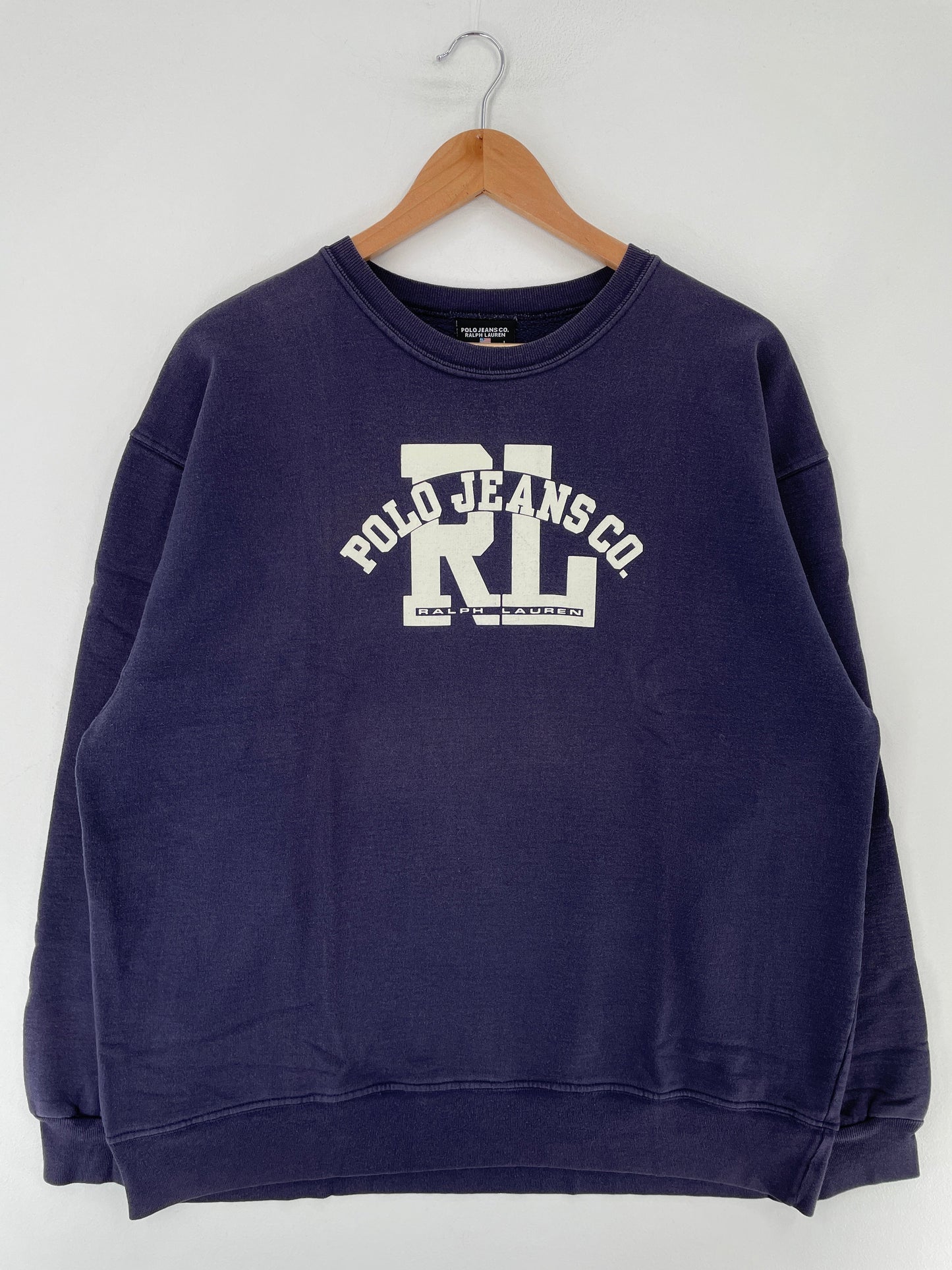 Vintage POLO JEANS RALPH LAUREN Made in USA Size L Vintage Sweat-shirt / F7388S