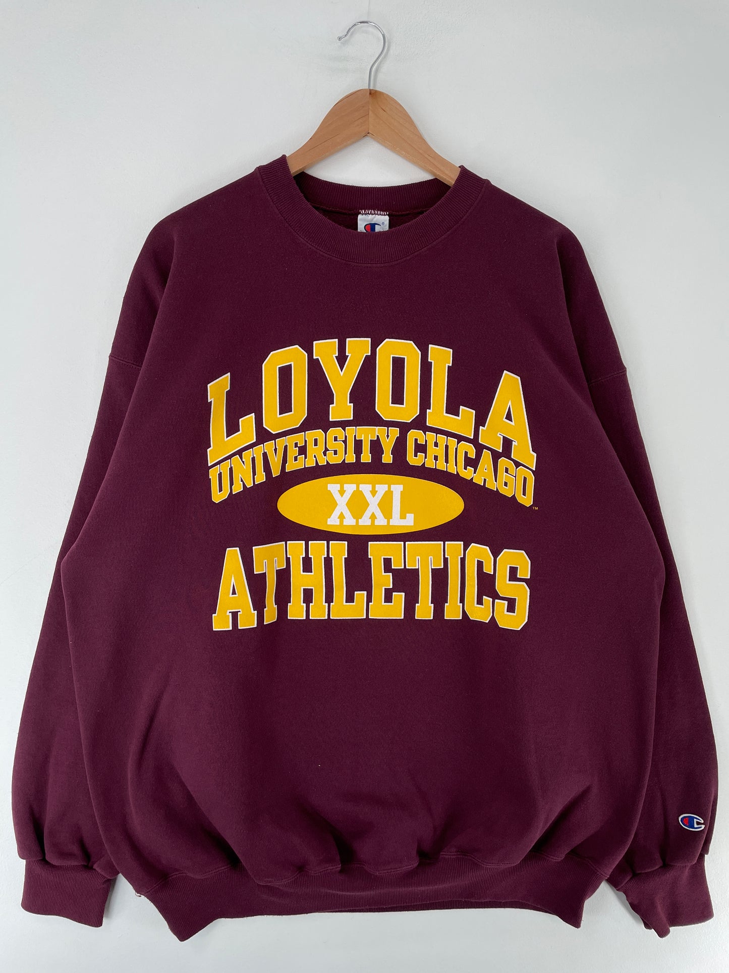 90’s CHAMPION x LOYOLA UNIVERSITY OF CHICAGO Size XXL Vintage College Sweat shirt / E8417S