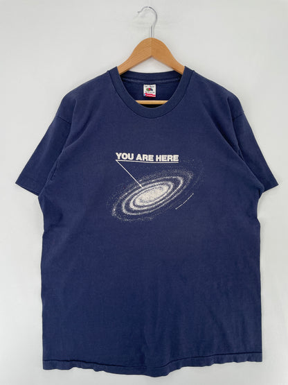 90's YOU ARE HERE Made in USA Size XL Vintage T-Shirt / E6831T
