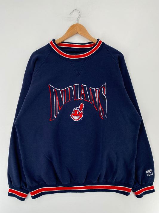 90’s CLEVELAND INDIANS Size L MLB Sweat-Shirt / E7994S