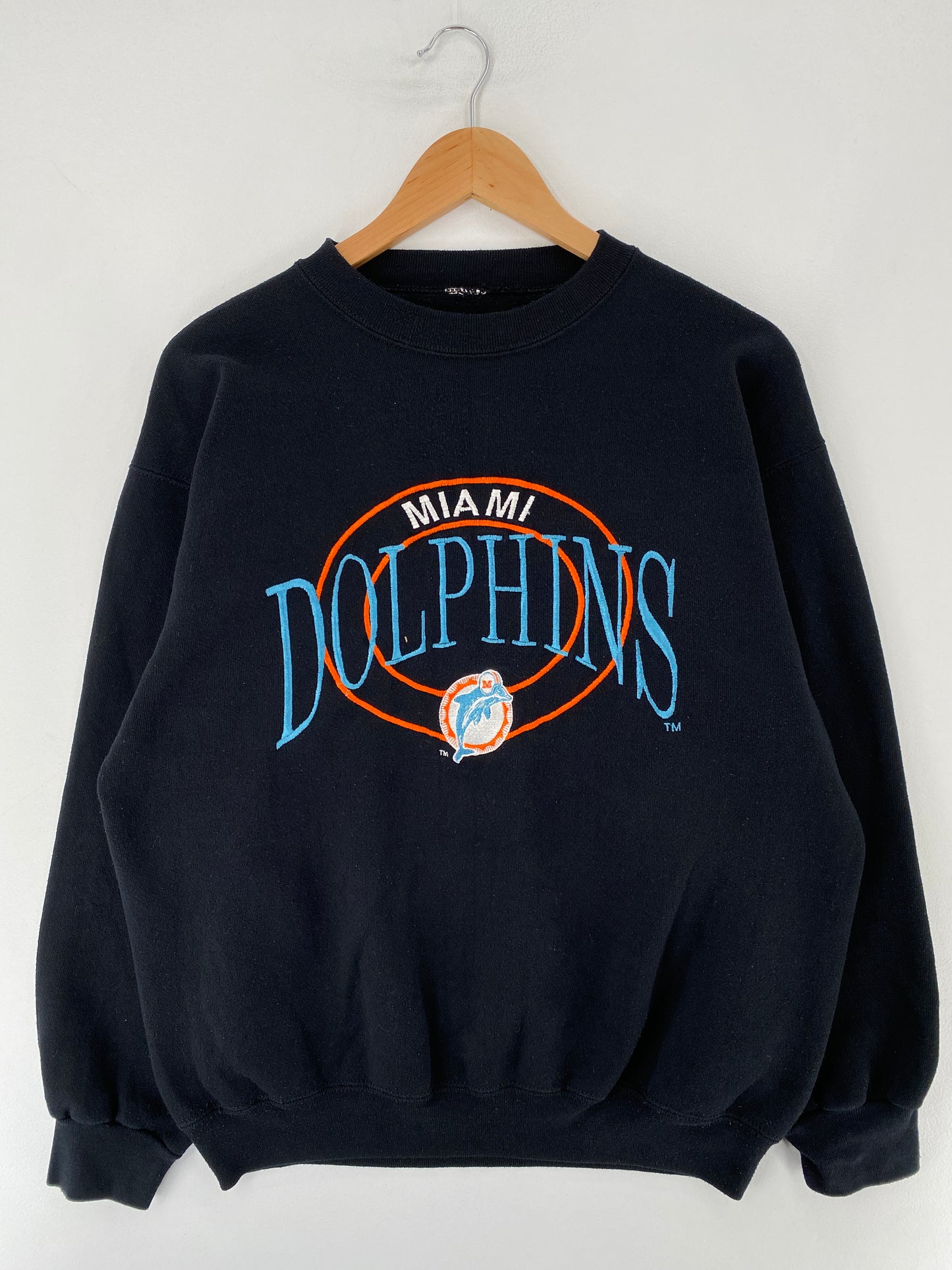 90's MIAMI DOLPHINS Size No Tag (Approx.L) Vintage NFL Sweat-Shirt / E9428S