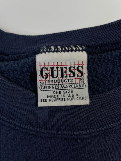 90's GUESS Made in USA Size Approx.L Vintage Sweat-shirt / G4913S
