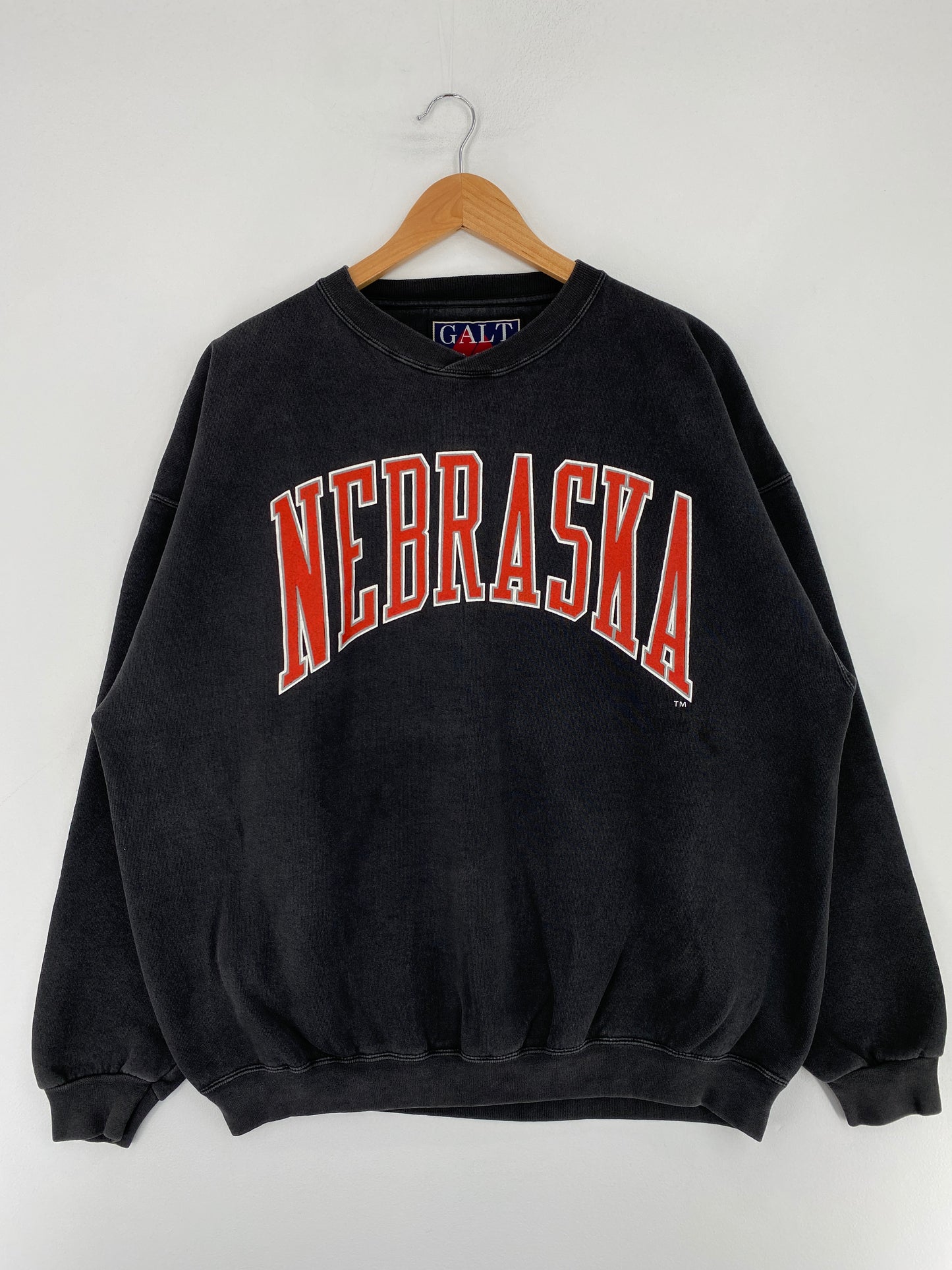 90’s  NEBRASKA HUSKERS Made in USA Size XL Vintage College Sweat-shirt / E8079S