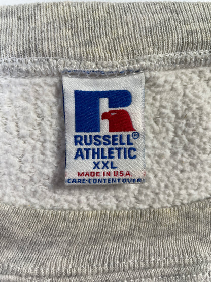90's RUSSELL x KANSAS JAYHAWKS Made in USA Size XXL Vintage College Sweat shirt / E8442S