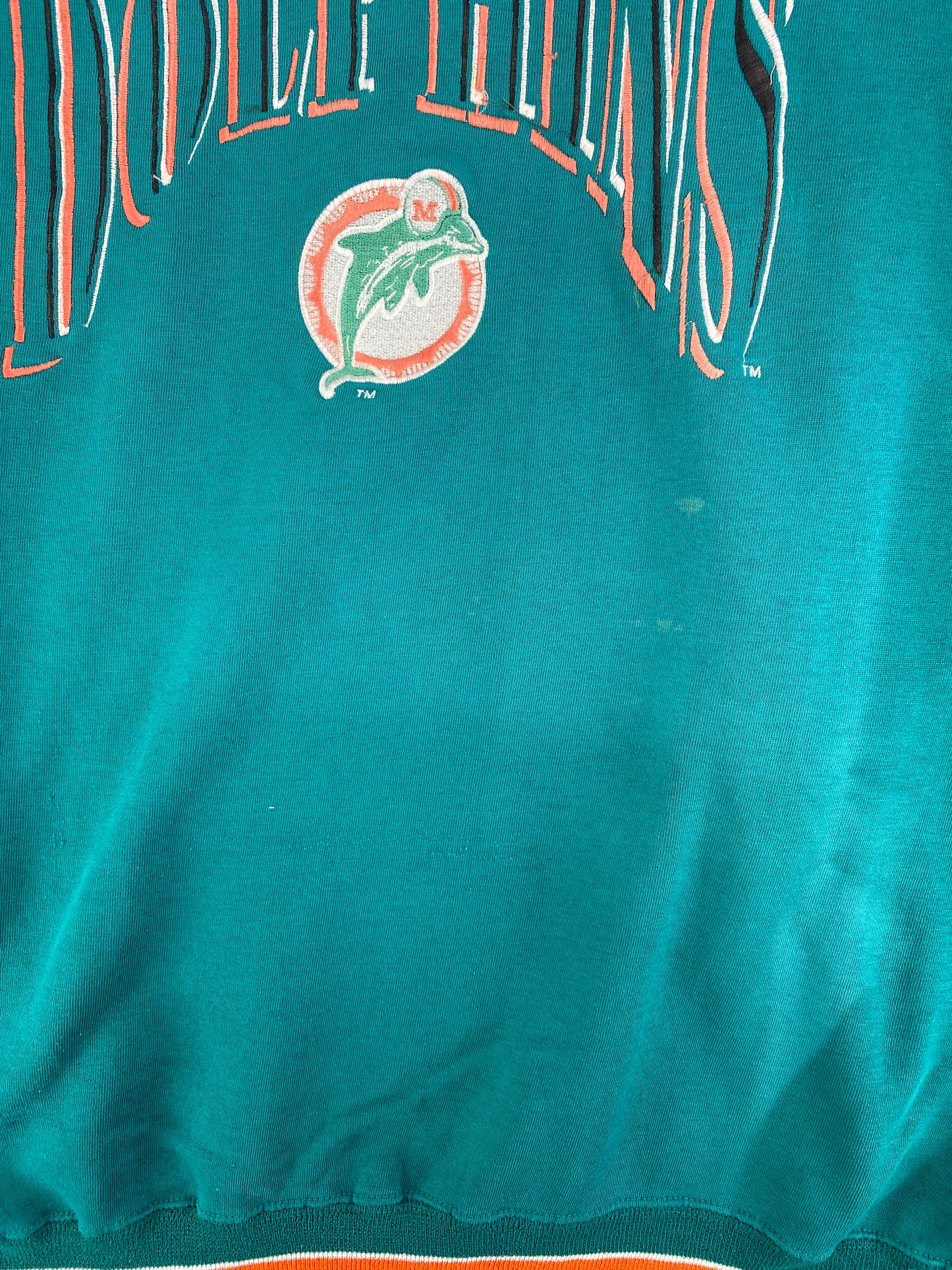 00' MIAMI DOLPHINS Size XL Vintage NFL Sweat-Shirt / F535S