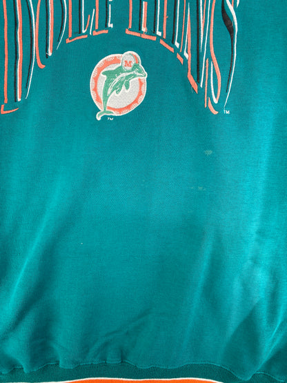 00' MIAMI DOLPHINS Size XL Vintage NFL Sweat-Shirt / F535S
