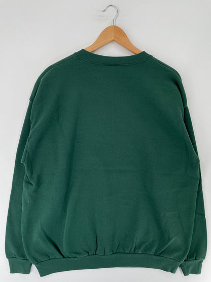 90's NEW YORK JETS Made in USA Size XL Vintage NFL Sweat-Shirt / F868S