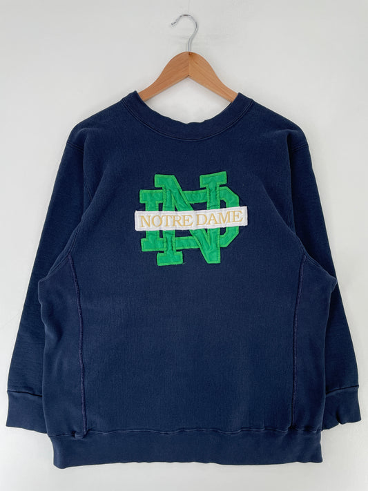 90’s NOTRE DAME Size L College Sweat-Shirt / E7946S