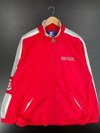 90's STARTER x OHIO STATE Size L Vintage College Nylon Jacket / F4535N