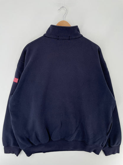90's POLO RALPH LAUREN Size XL Vintage Half Zip Sweat-Shirt / E7052S