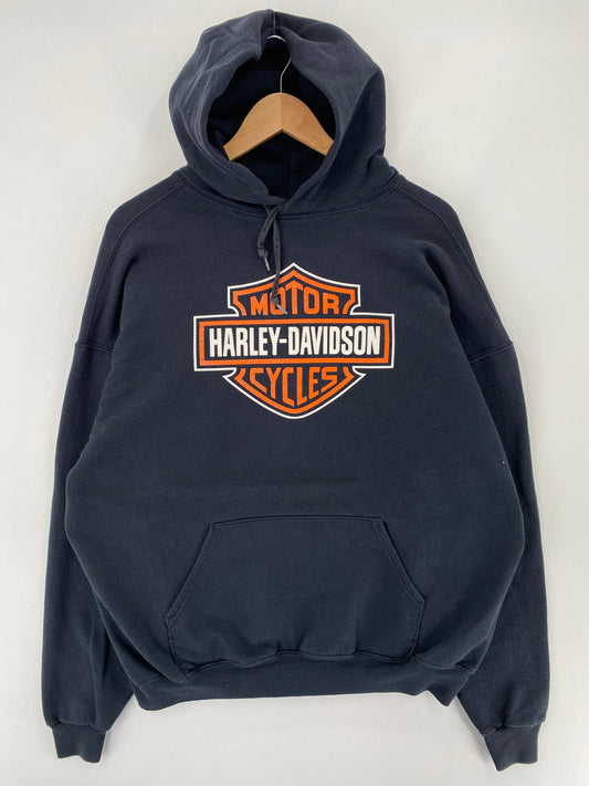 Vintage HARLEY DAVIDSON Size XXL Hoodie Sweat-Shirt / E7654S