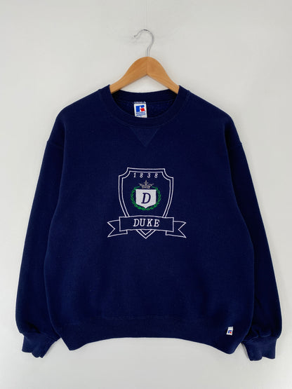90's RUSSELL x DUKE Made in USA Size L Vintage College Sweat-shirt / E7857S