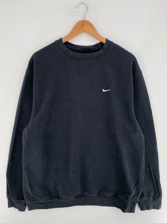 00' NIKE MINI SWOOSH Size L Vintage Sweat-Shirt / E9376S