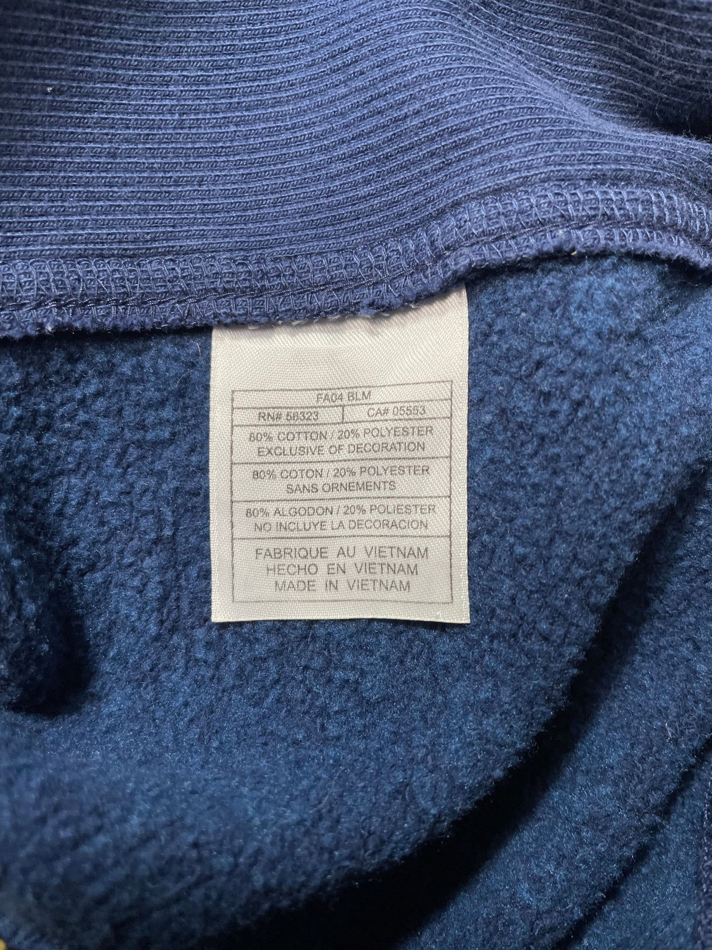 00’ NIKE BRIGHAM YOUNG Size XL Vintage College Half Zip Sweat shirt / F5850S