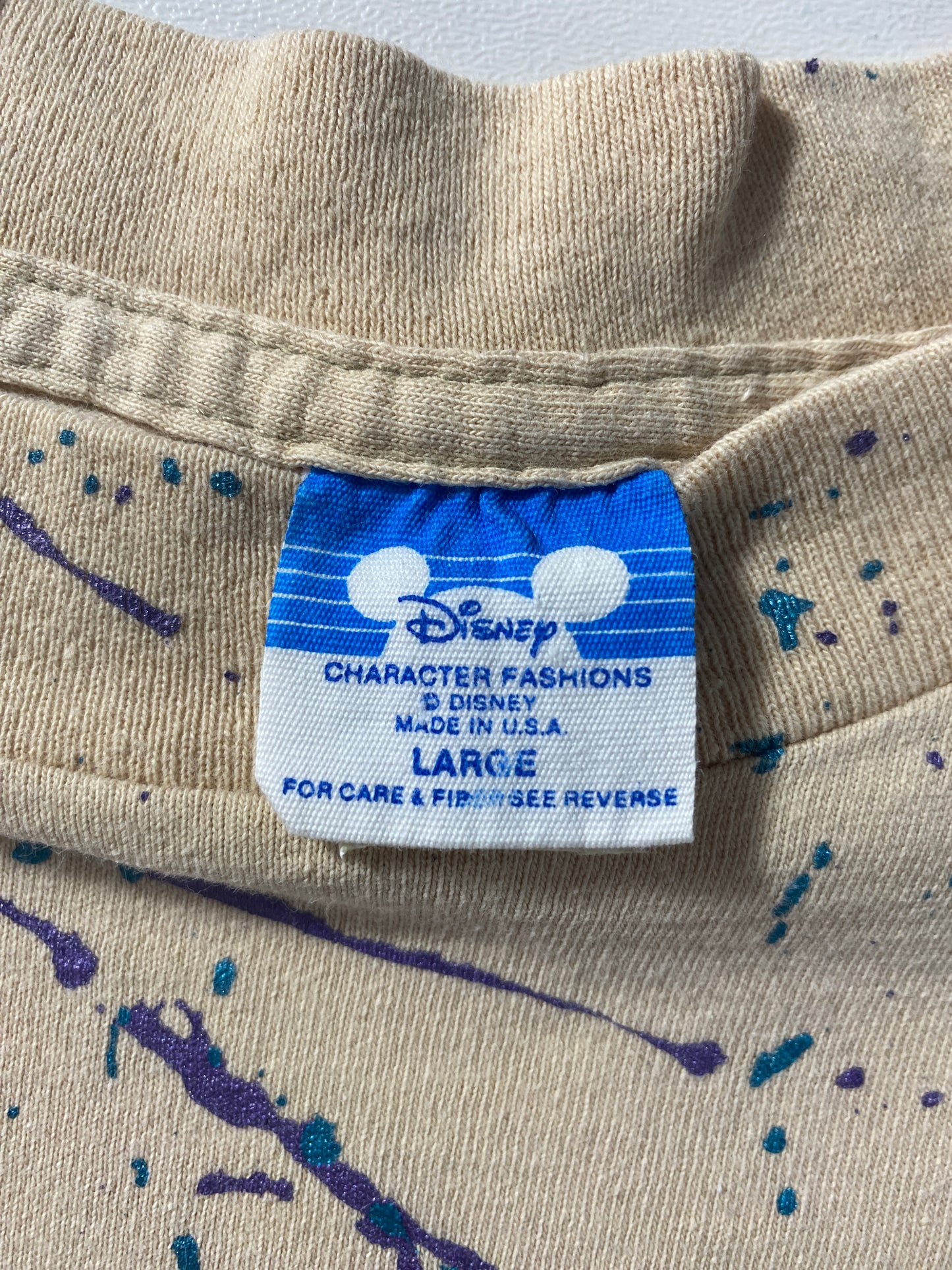 80’s DISNEY MICKEY Made in USA Size L Vintage T-shirt / F20T