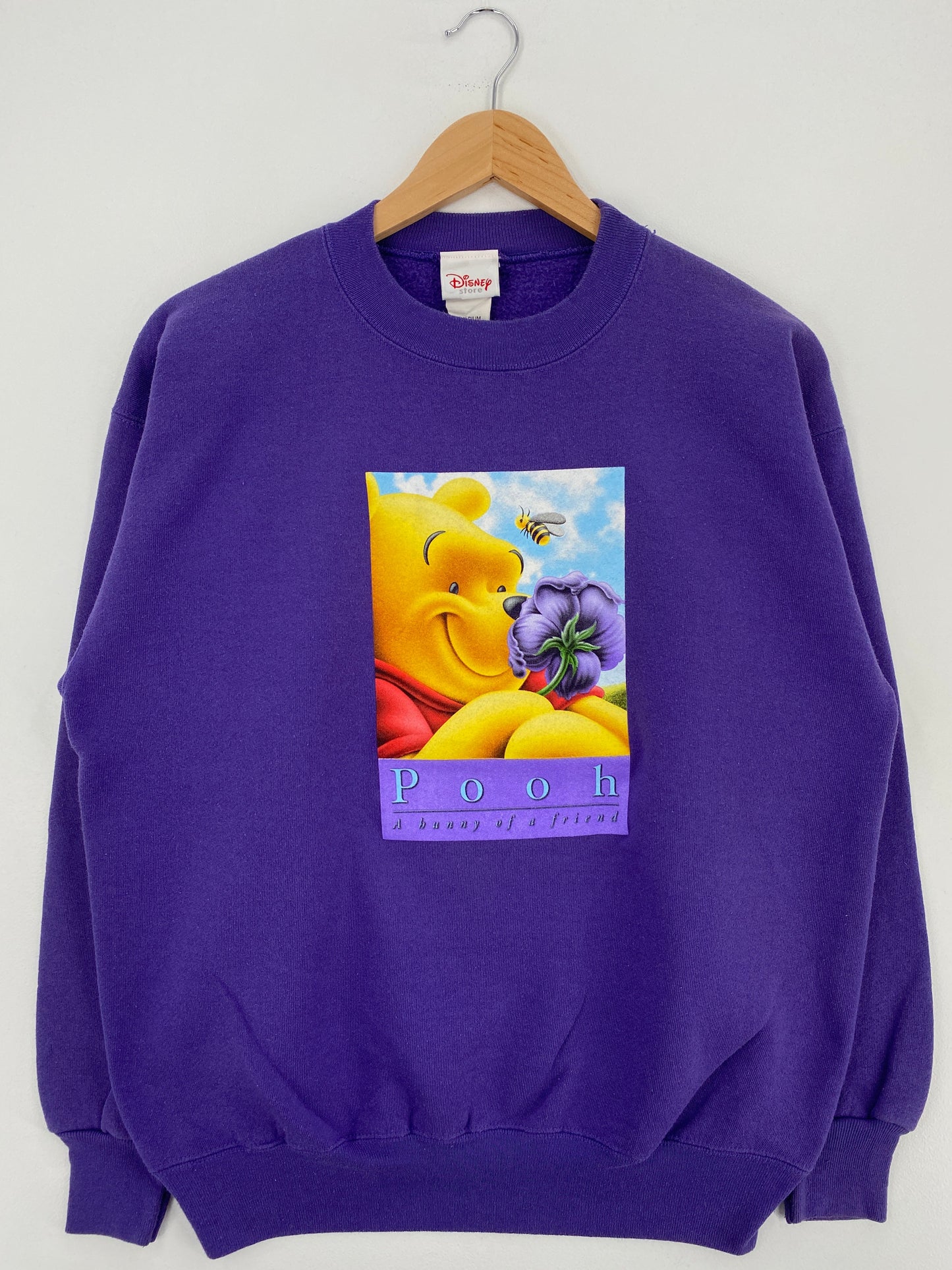 00' DISNEY WINNIE THE POOH Made in USA Size M Vintage Sweat-shirt / G6108S