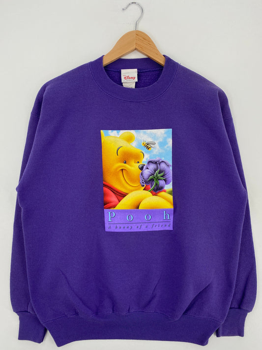 00' DISNEY WINNIE THE POOH Made in USA Size M Vintage Sweat-shirt / G6108S