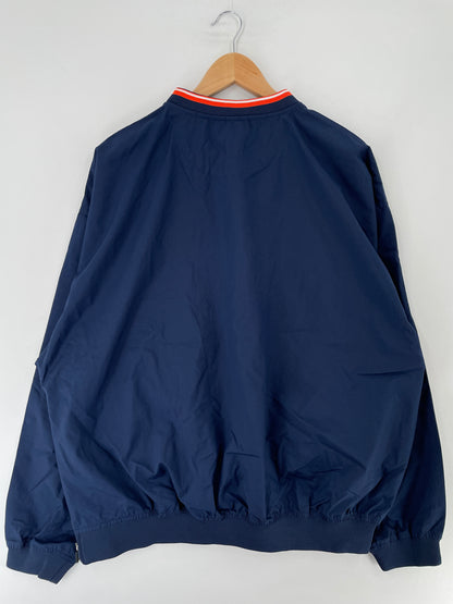 00' NIKE x ILLINOIS Size XL Vintage College Nylon Jacket / F515N